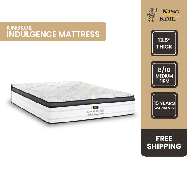 King Koil INDULGENCE Mattress (13.5 inch), Extended Life Collection