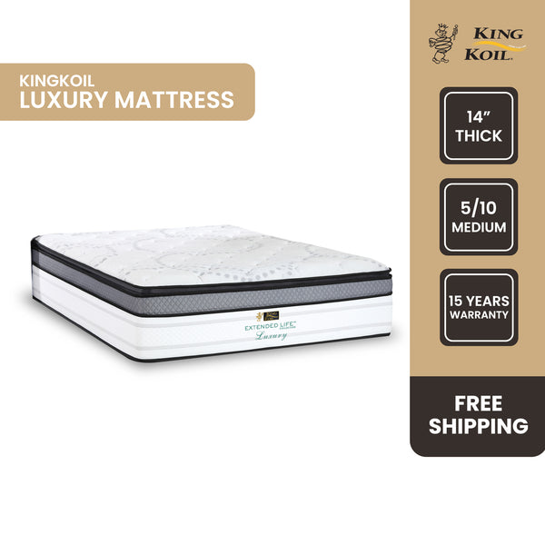King Koil LUXURY Mattress (14 inch), Extended Life Collection