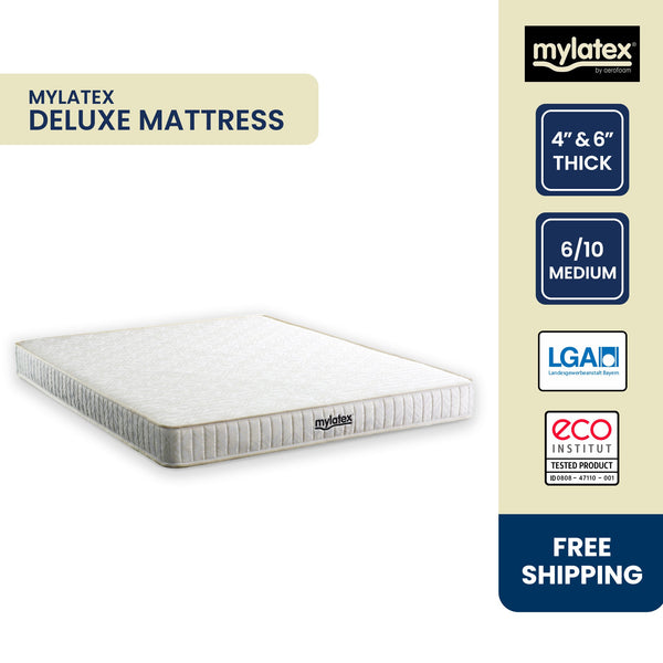 MyLatex DELUXE, 4" or 6" Natural Latex Mattress